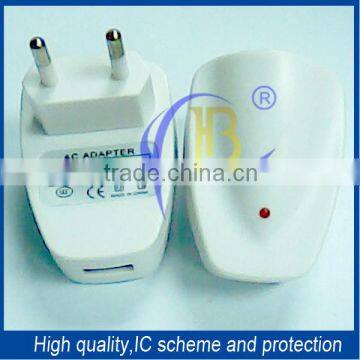 Fast Charging Indicated Light 1.5A USB Travel Charger/Mobile Phone USB Charger