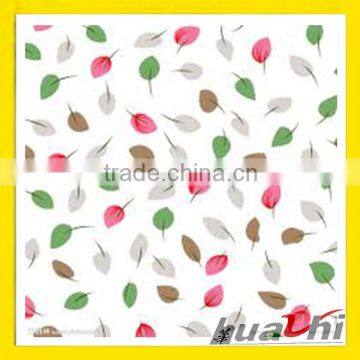 leaves printing fabric for women dress