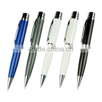 colorful metal pen usb driver, popular pen design usb driver bulk