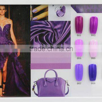 Caixuan new colors noble purple color gel polish, purple color gel polish for nail art                        
                                                                                Supplier's Choice