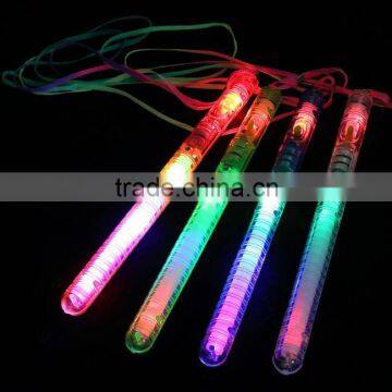 Promotional Cheap Arylic material stick with on-off button can be lighting in dark