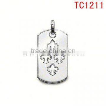 TC1211 burnished white pendant&charm for unisex hot sale portal structure pendant