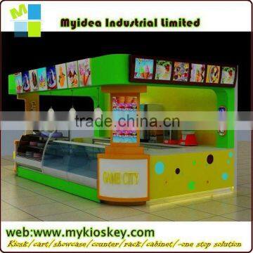 Super cool donuts food mall kiosk fast food cart for sale fast food cart