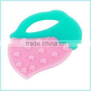 China Manufacturer Bpa Free Food Grade Silicone Teether For Baby