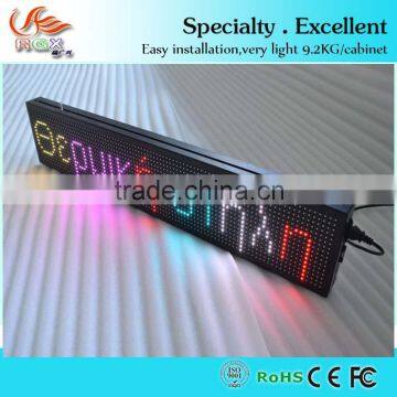 P10 full color Moving Message Board, led sign