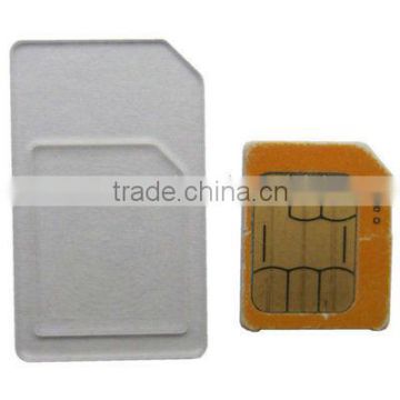 Acrylic Material Micro Sim Card To Normal Sim Card Adapter