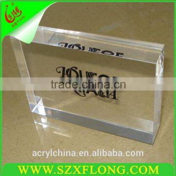 2016 Acrylic paperweight /logo sign/lucite paperweight