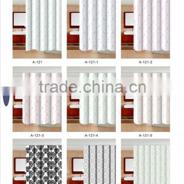 PVC Fancy Design Bathroom Curtain