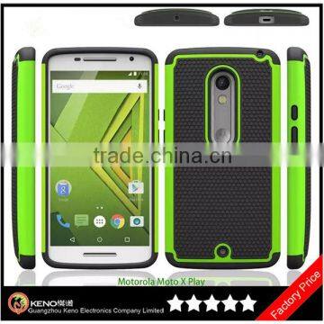 Keno Football Phone Case for Motorola Moto X Play, PC Silicone Combo Case for Motorola Moto X Play