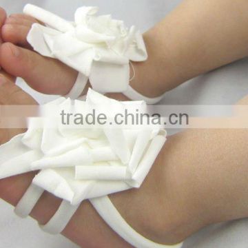 Top Baby Shoes Flower Design Baby Prewalker Infant Shoes Cotton Barefoot Sandals