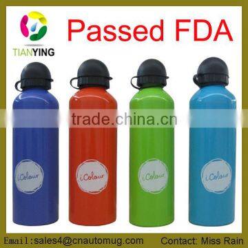 cheap colourful aluminum drinking sport bottle