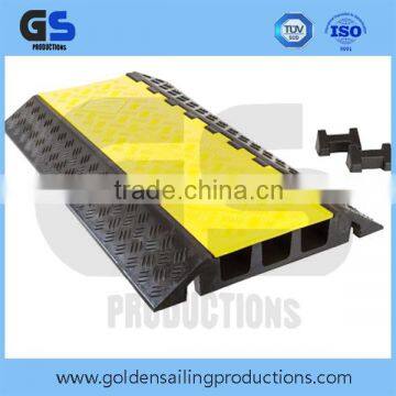 hot sale heavy duty 3 channel rubber cable ramp