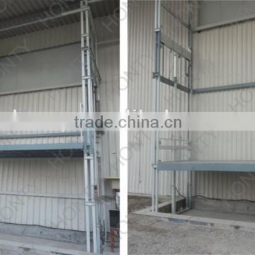 2.4m hydraulic guider rail type lift equipment