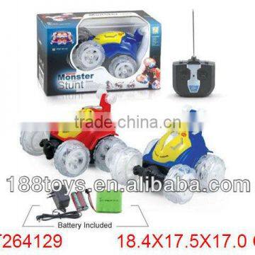 funny rc car 4 CH remote control stunt car include battery