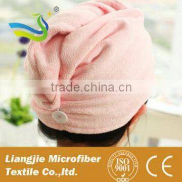 photo printed hair towel hair drying cap fabric