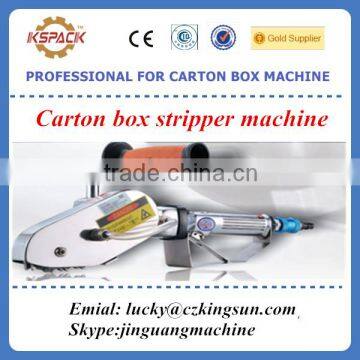 carton box machine price / carton box stripper machine for clean the waste paperbpoard