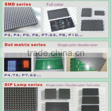 LED dot matrix module/High Brightness full color LED unit board/High quality LED module/P6.0 full color unit board-SMD