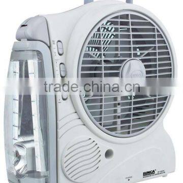SUNCA AC/DC Rechargeable Oscillating Fan 8" SF-383AL