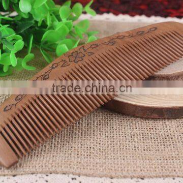 Hot sale Natural health Mohogany wooden comb