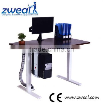 ergonomic l shaped electric executive adjustable height computer desk factory wholesale