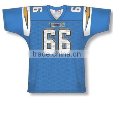 Polyester Spandex custom Sublimated Thunder American Football Jersey/Shirt