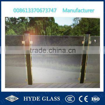 China 15mm tempered swimming pool fence glass panel