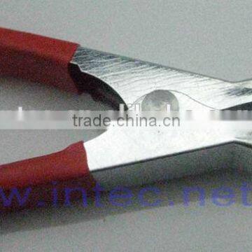 Jumper Wires Alligator Crocodile Roach Test Clip Plastic Handles Crocodile clips 70mm red color I00112