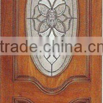 Luxury Oval Glass Room Doors Design Wood DJ-S5716M-2