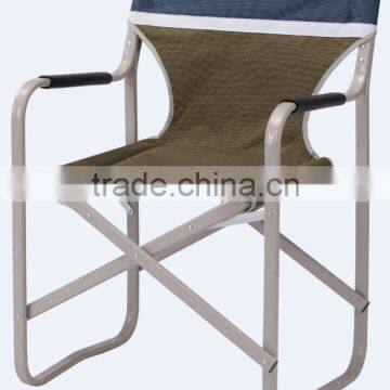 Folding steel tube director chair