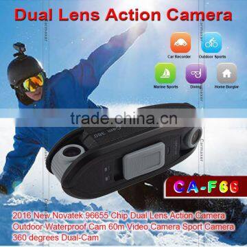 New Style NTK96650 Car Outdoor Black Box Sport Camrea Dual Lens Action Camera Dvr photo-2