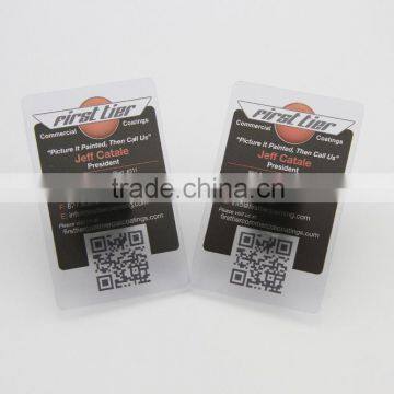 High quality PVC transparent id card and business card