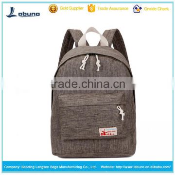 Long new brown china supplier strap shoulder school backpack bags canvas for girls