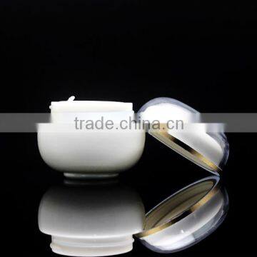 High Quality Opal White Jar With White Cap photo-2