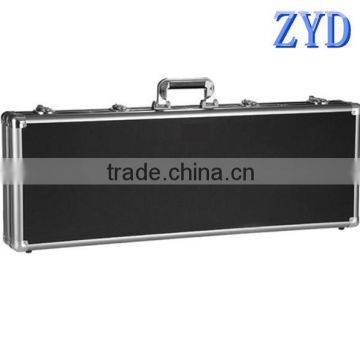 China manufacturer long black aluminum waterproof rifle case (ZYD-QX8406)