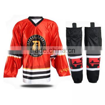 sublimation inline hockey jersey / wholesale athletic ice hockey jersey