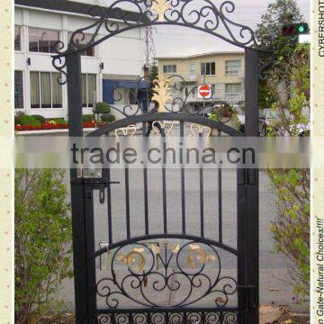 Industrial wrought iron garden gate