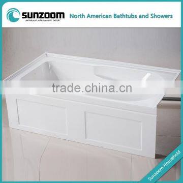 cUPC small acrylic bathtub,single person spa bathtub,150cm bathtub