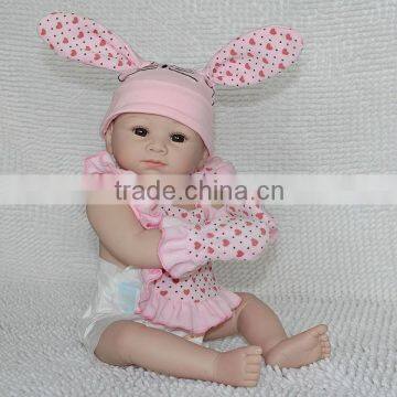 22" full silicone vinyl reborn baby dolls reborn girl lifelike doll washing baby