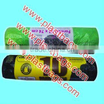 2013 HIGH QUALITY plastic draw tape garbage bags