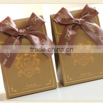 Satin ribbon gift bag bows