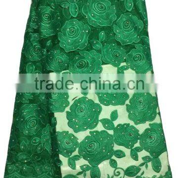 CL7577 2016 Chowleedee High Quality Top Fashion Latest Design Beaned Lace Fabric photo-2
