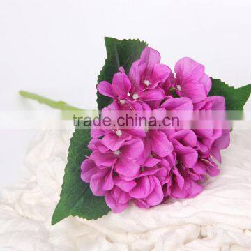 9colors silk hydrangea flower for wedding dercoration wall