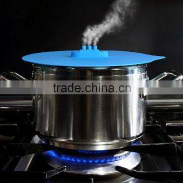 Novel Silicone Steam Lid, Steam Ship Steamer Lid, Novelty Silicone Pot Lid