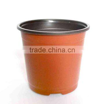 Customized round plastic flower pots