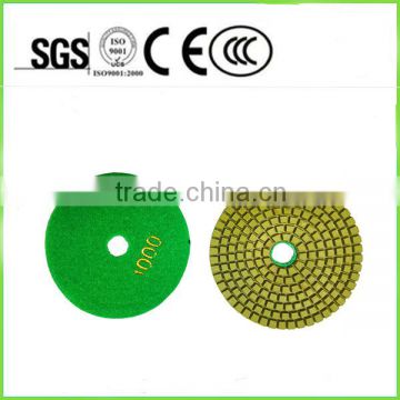 Diamond polishing pad for stone grinding and polishing