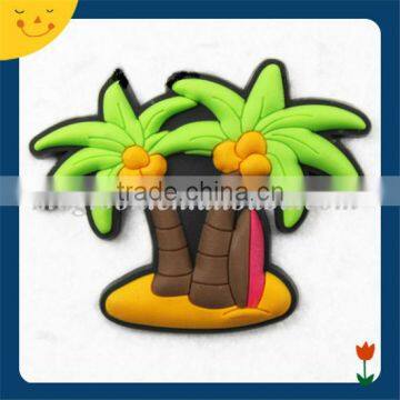 3D soft PVC tree shape magnetic fridge door stickers