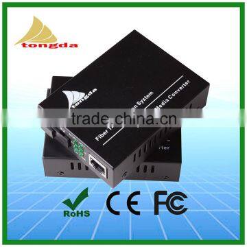 Factory price media converter ,1310/1550nm 20KM Single fiber SFP Cat5e to fiber optical converter