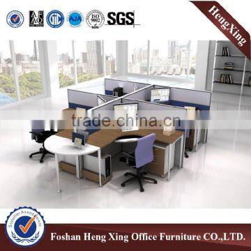 four people modren MDF partition office workstation modular HX-PT14031