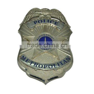 Factory customized metal badge metal security badges and Metal pin badge