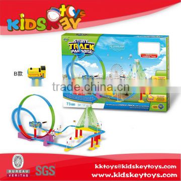 Kid 3D Light electric train toys battery operated toy train car track